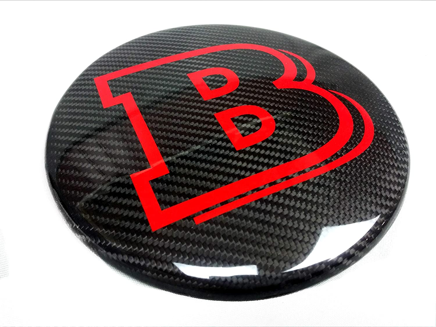 Mercedes-Benz W463 G63 G500 G55 G-Class G-Wagon front grille carbon fiber Brabus style badge emblem logo RED - Custom Class