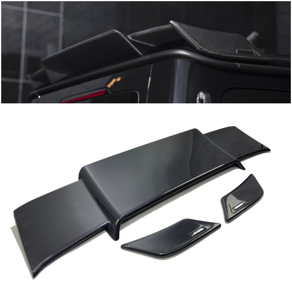 Mercedes-Benz W463A G-Class Rear Roof Carbon Spoiler with Badges