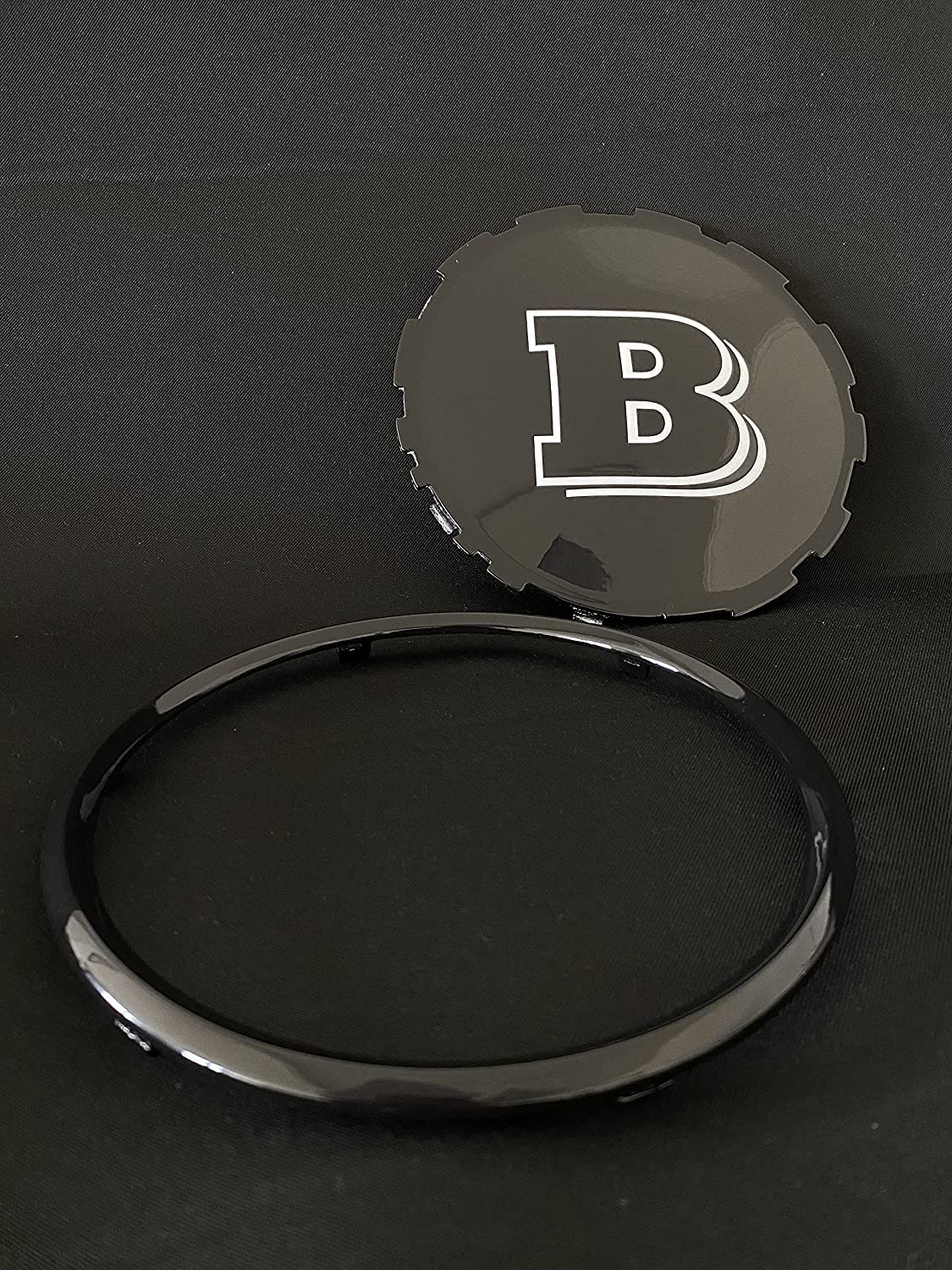 Mercedes-Benz W463A W464 G-Class G-Wagon front grille black gloss Brabus style badge logo emblem Grey - Custom Class