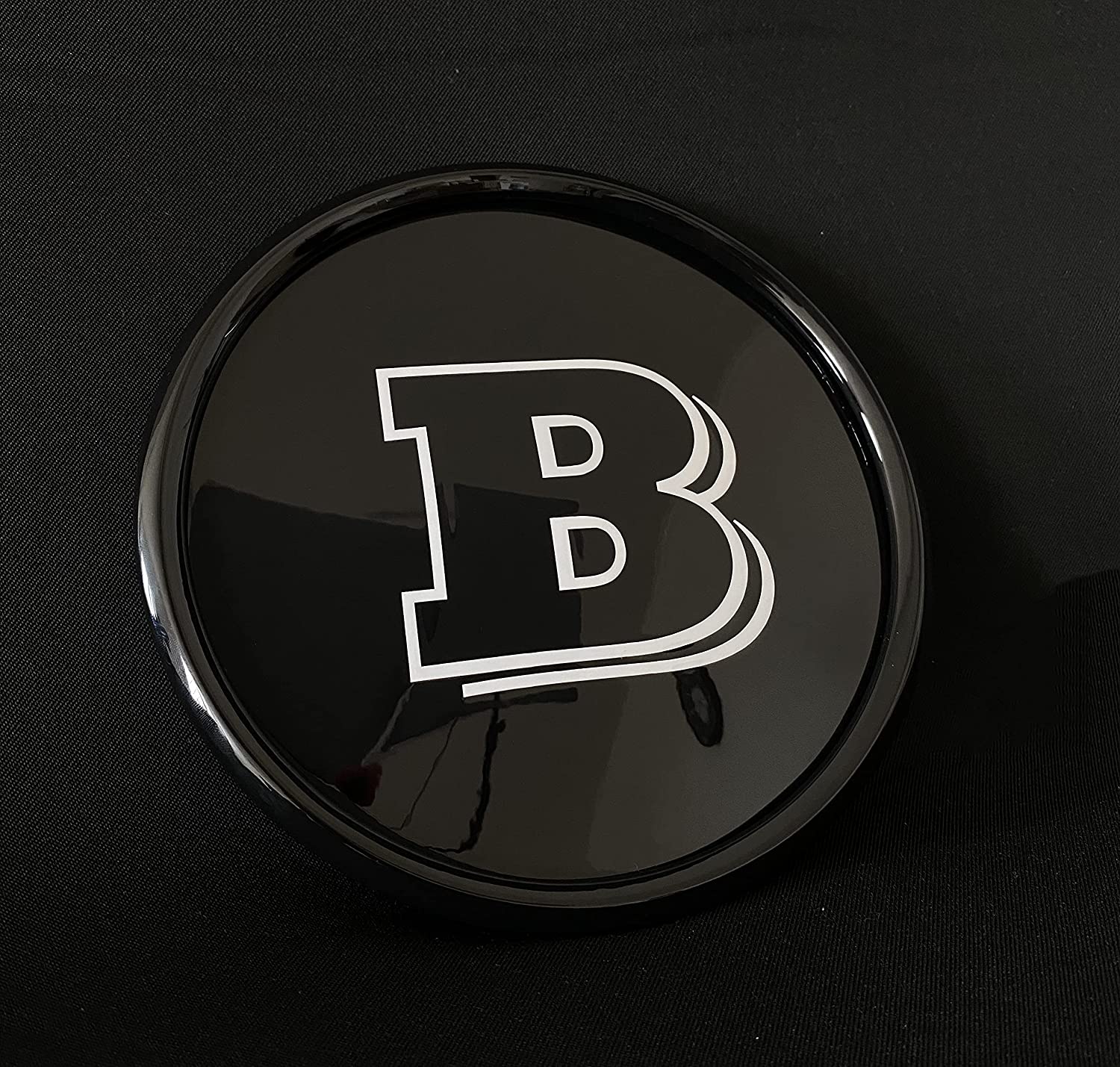 Mercedes-Benz W463A W464 G-Class G-Wagon front grille black gloss Brabus style badge logo emblem Grey - Custom Class