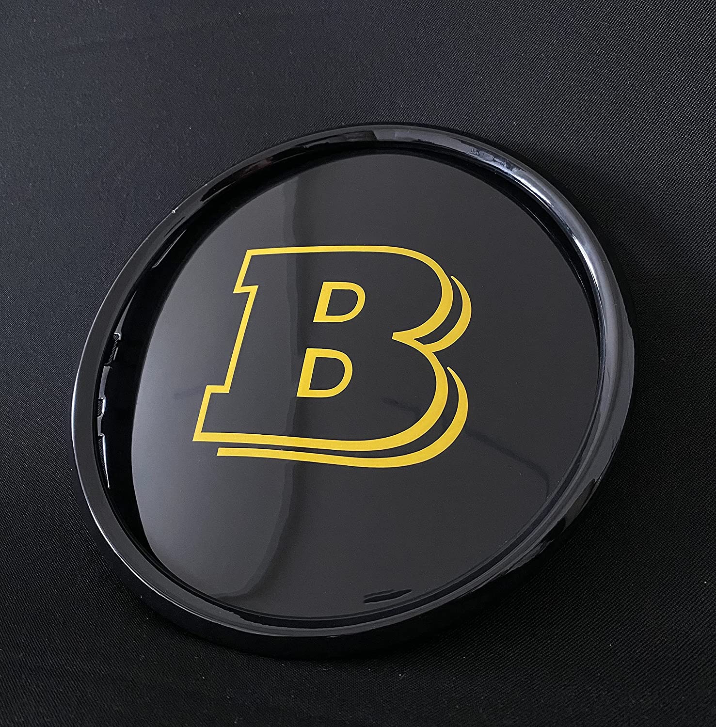 Mercedes-Benz W463A W464 G-Class G-Wagon G63 G500 front grille black gloss Brabus style badge logo emblem Golden - Custom Class