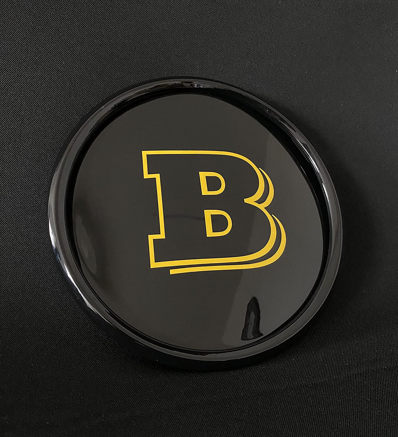 Mercedes-Benz W463A W464 G-Class G-Wagon G63 G500 front grille black gloss Brabus style badge logo emblem Golden - Custom Class
