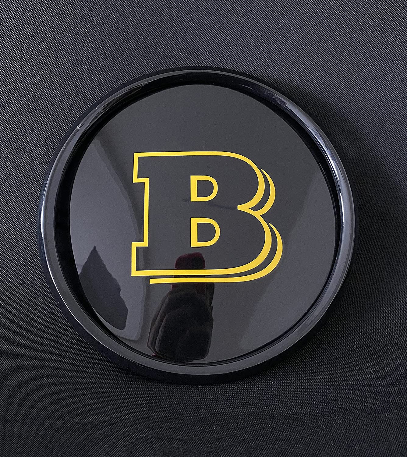 Mercedes-Benz W463A W464 G-Class G-Wagon G63 G500 front grille black gloss Brabus style badge logo emblem Golden - Custom Class
