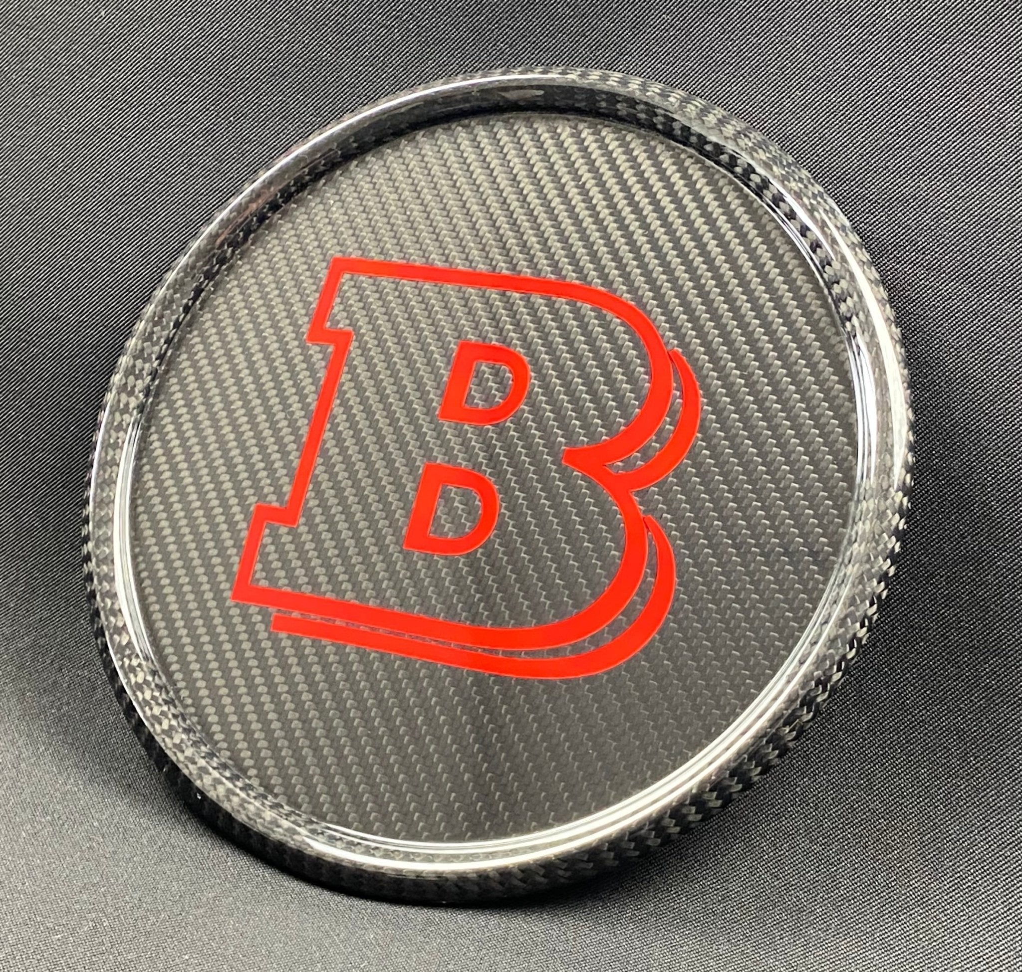 Front grille carbon emblem red sign Mercedes-Benz W463A G-Wagon G63 G500 - Custom Class