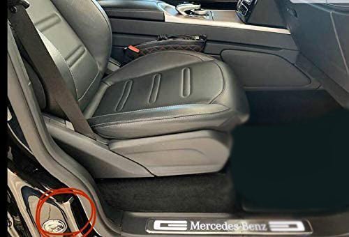 Genuine Brabus Metal Interior Pillars Round Badges Emblems Logos 2 pcs for Mercedes-Benz W463A W464 G63 G500 - Custom Class