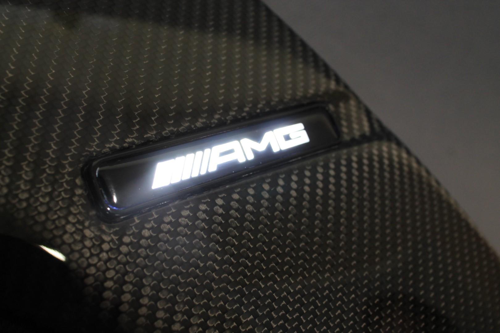 Mercedes W222 2013+ S Class Klasse Carbon Fiber Fender Covers Flaps Fangs with LED Illumination - Custom Class