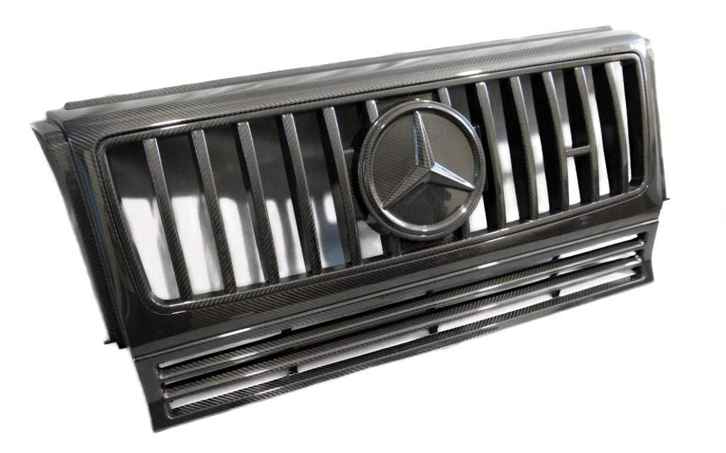 Carbon fiber front grille complete conversion upgrade to W463A style for Mercedes W463 - Custom Class
