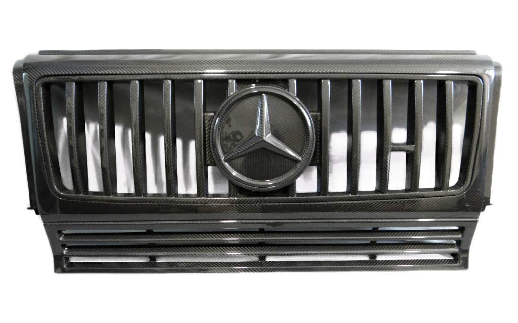 Carbon fiber front grille complete conversion upgrade to W463A style for Mercedes W463 - Custom Class