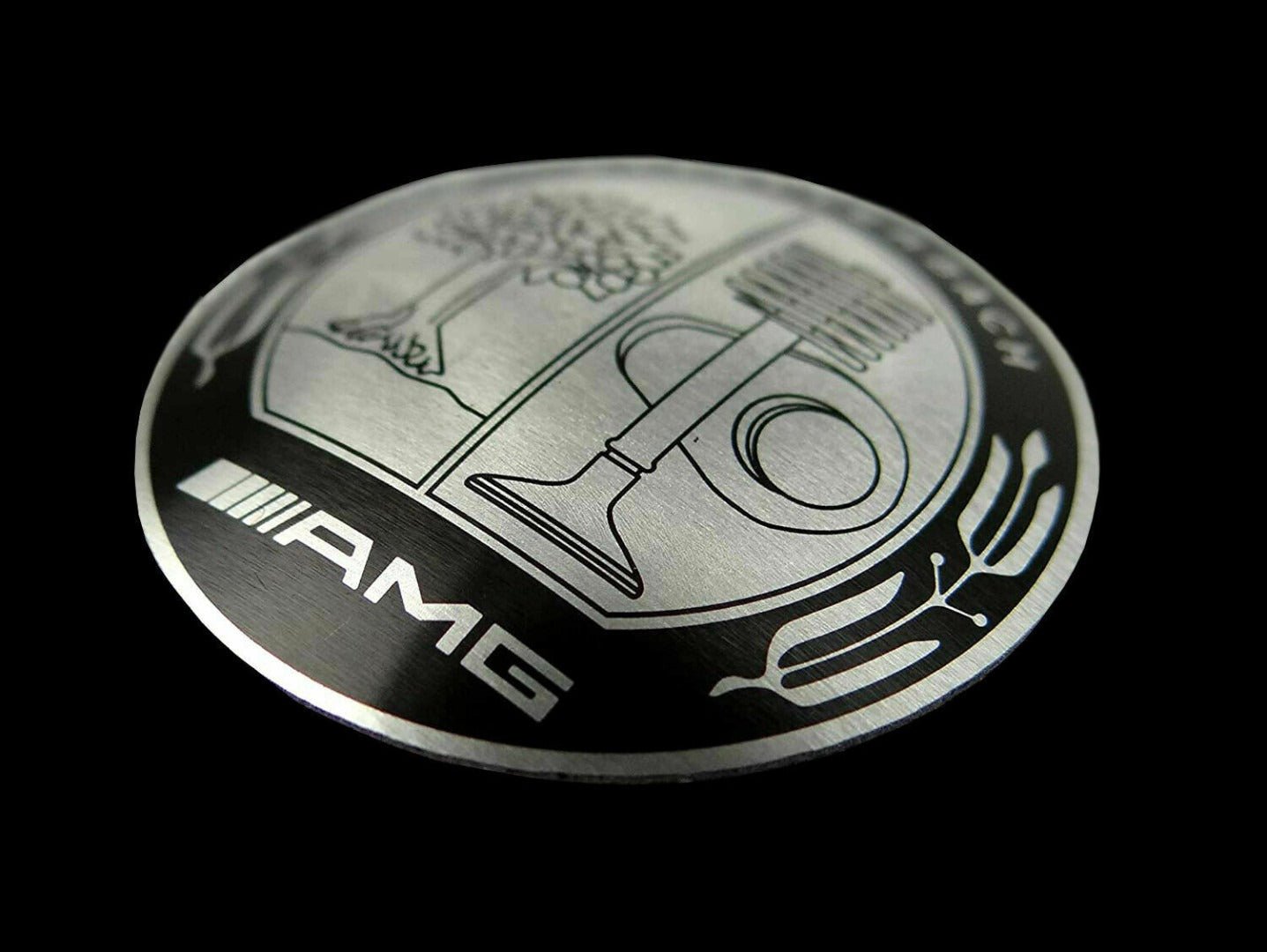 Metal AMG Affalterbach gear shift knob badge for Mercedes-Benz cars - Custom Class