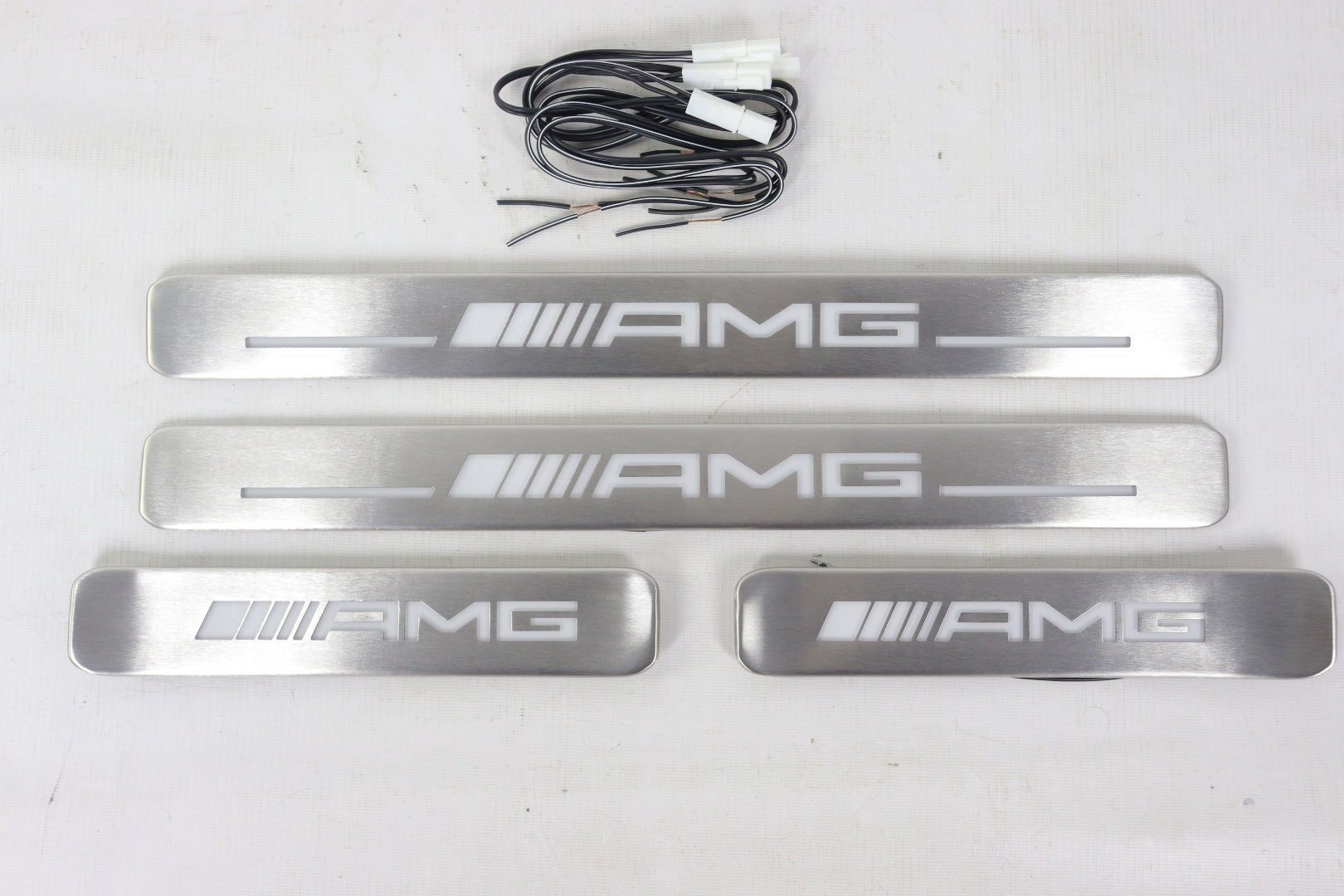 Metal AMG LED Illuminated door sills for Mercedes-Benz W463A W464 G-Class 4 pcs - Custom Class