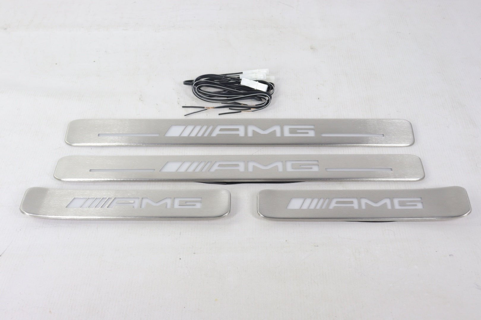 Metal AMG LED Illuminated door sills for Mercedes-Benz W463A W464 G-Class 4 pcs - Custom Class