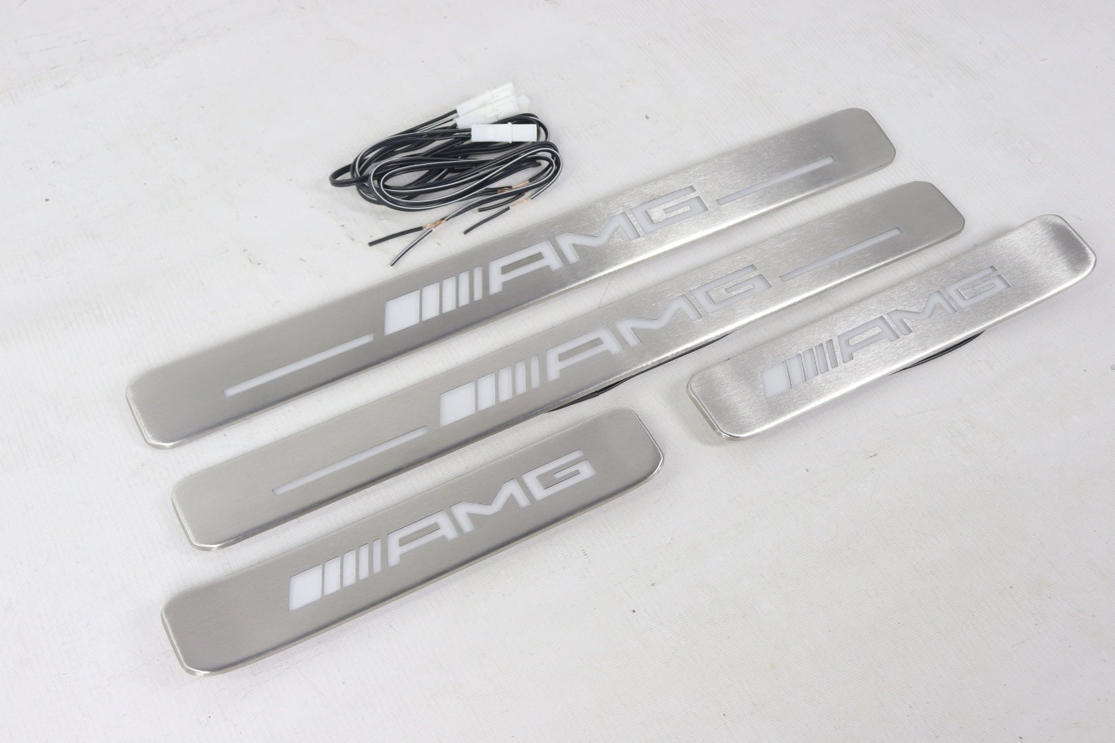 Metal AMG LED Illuminated door sills for Mercedes-Benz W463A W464 G-Class 4 pcs - Custom Class