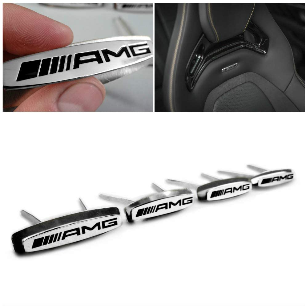 Metal AMG seats emblem badge logo set for Mercedes-Benz W463A G-Class - Custom Class