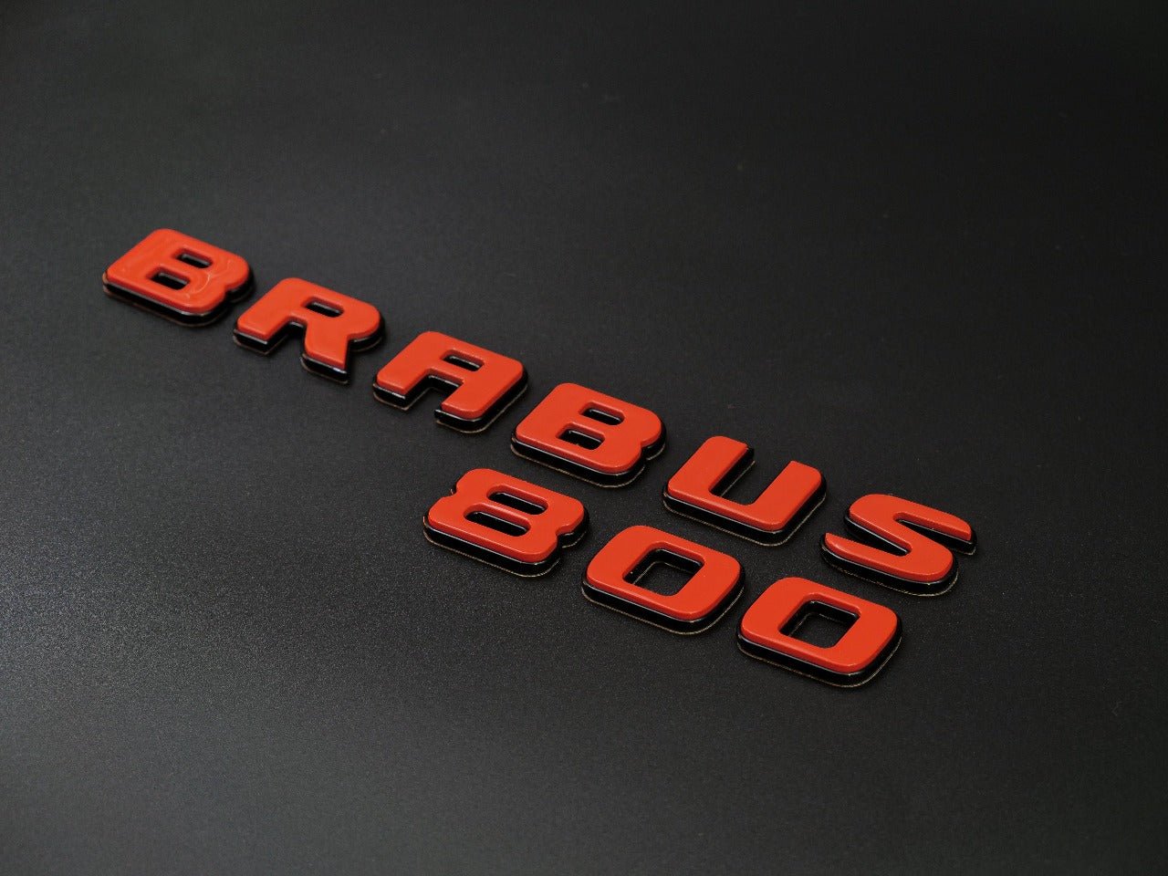 Metal Black + Orange Brabus 800 emblems badges set for Mercedes-Benz G-Class W463 W463A W465 - Custom Class
