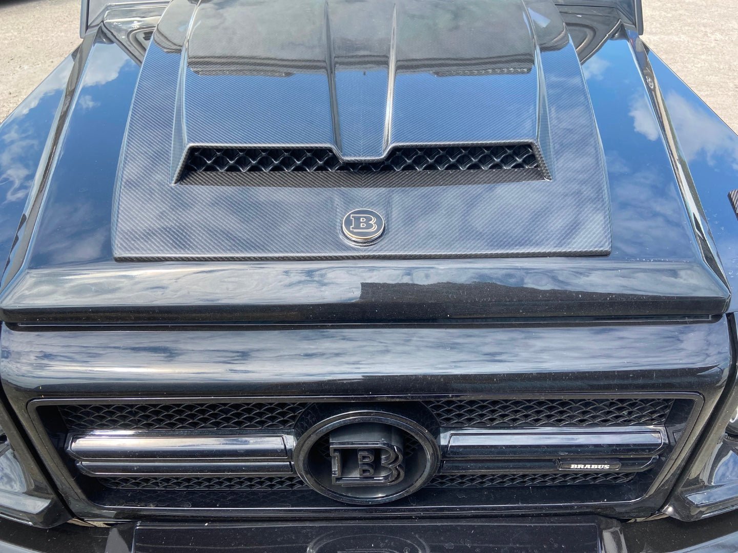 Metal Brabus 55mm round emblem badge logo for Mercedes W463 W463A G Wagon - Custom Class