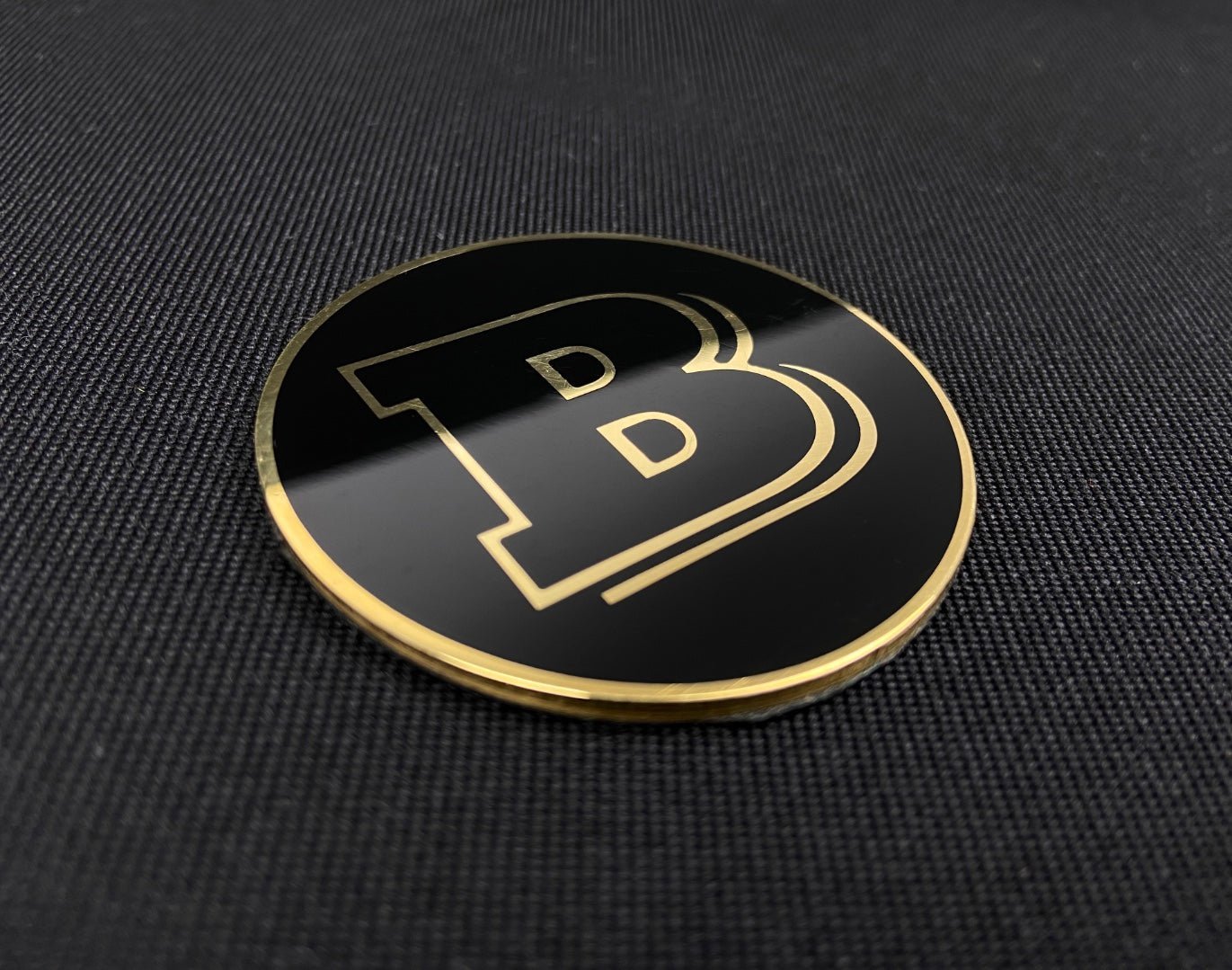 Metal Brabus 55mm round emblem badge logo for Mercedes W463 W463A G Wagon - Custom Class