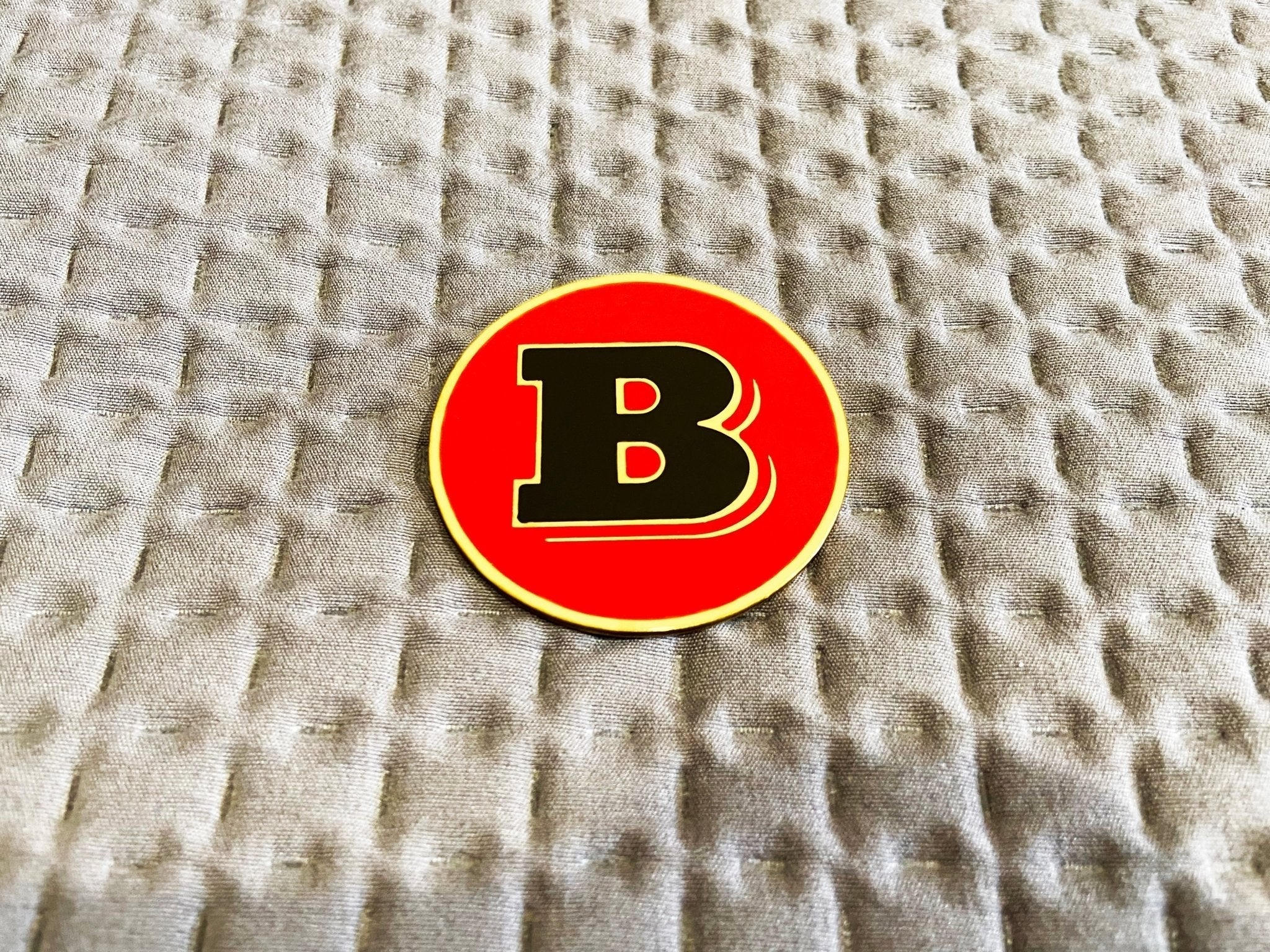 Metallic Brabus 55mm round red emblem badge logo for Mercedes W463 W463A G Wagon