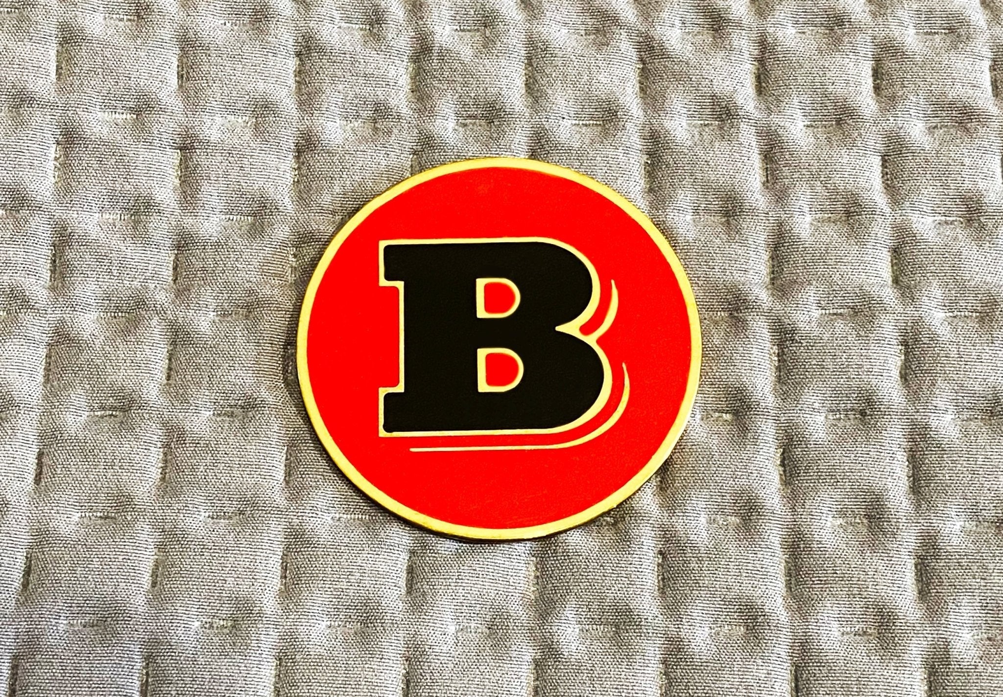 Metal Brabus 55mm round red emblem badge logo for Mercedes W463 W463A G Wagon - Custom Class