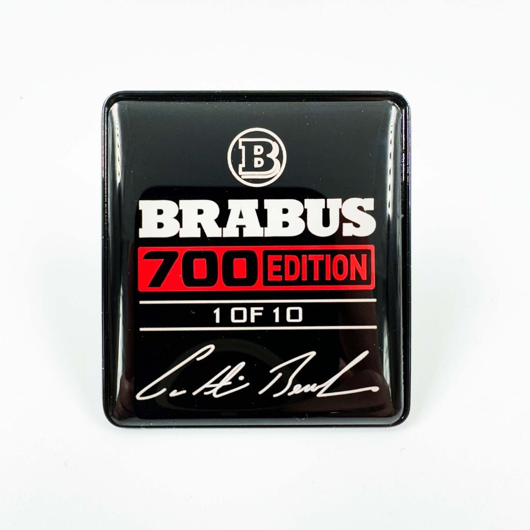 Metal Brabus 700 edition 1 of 10 Red seats emblem badge logo set for Mercedes-Benz W463A W465 G-Class - Custom Class