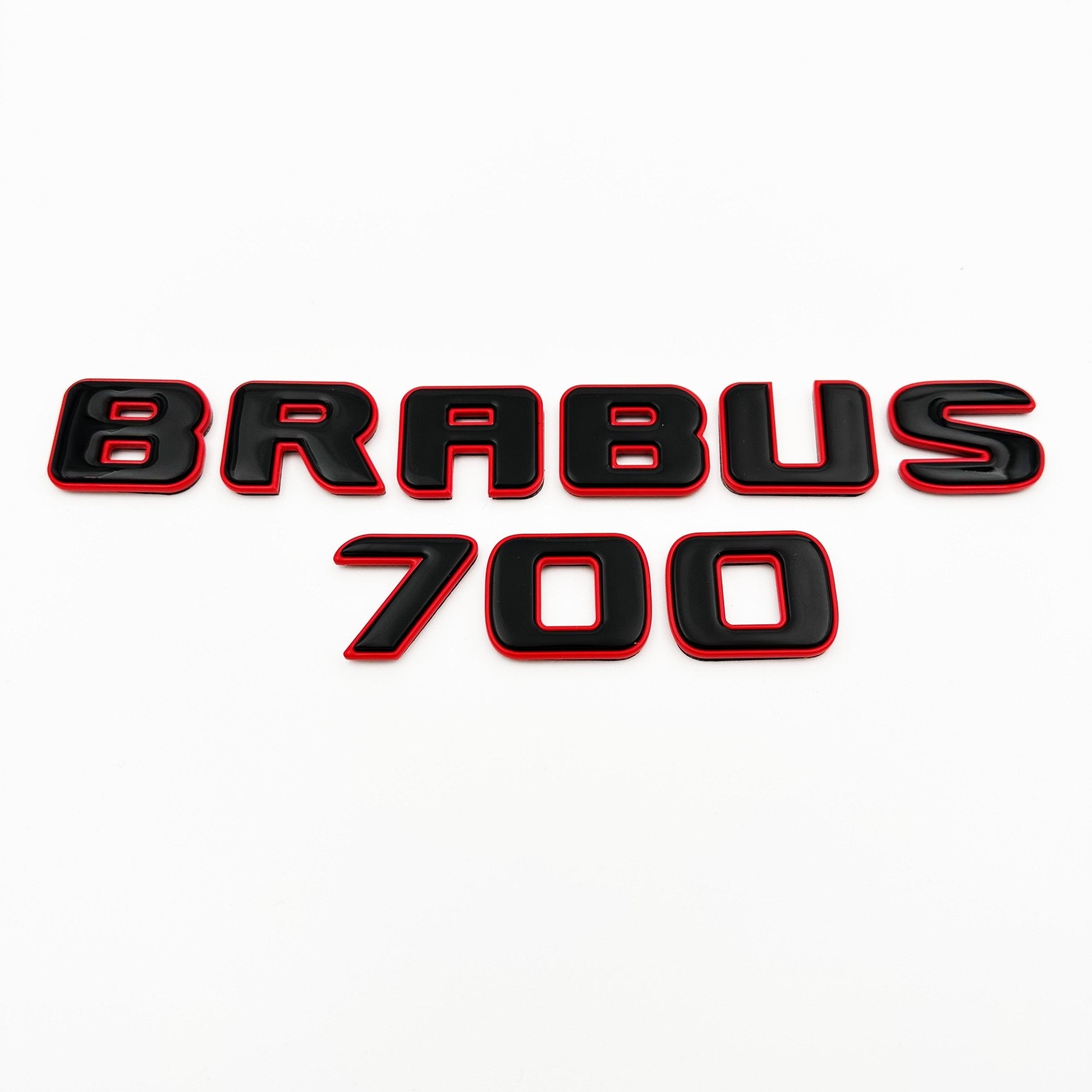 Metal Brabus 700 Black Red emblems badges for Mercedes-Benz G-Class W463 W463A W465 - Custom Class