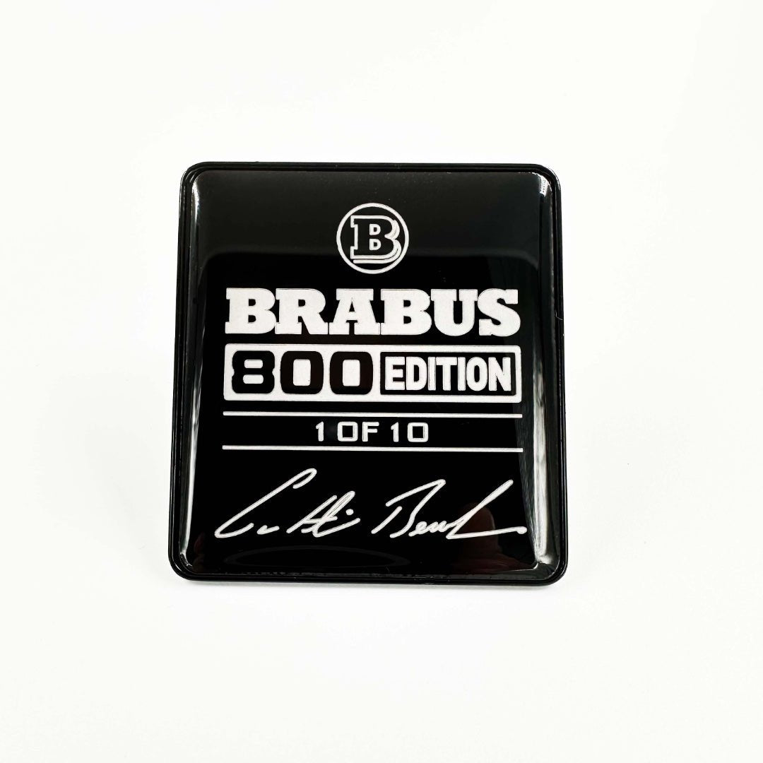 Metal Brabus 800 edition 1 of 10 White seats emblem badge logo set for Mercedes-Benz W463A W465 G-Class - Custom Class