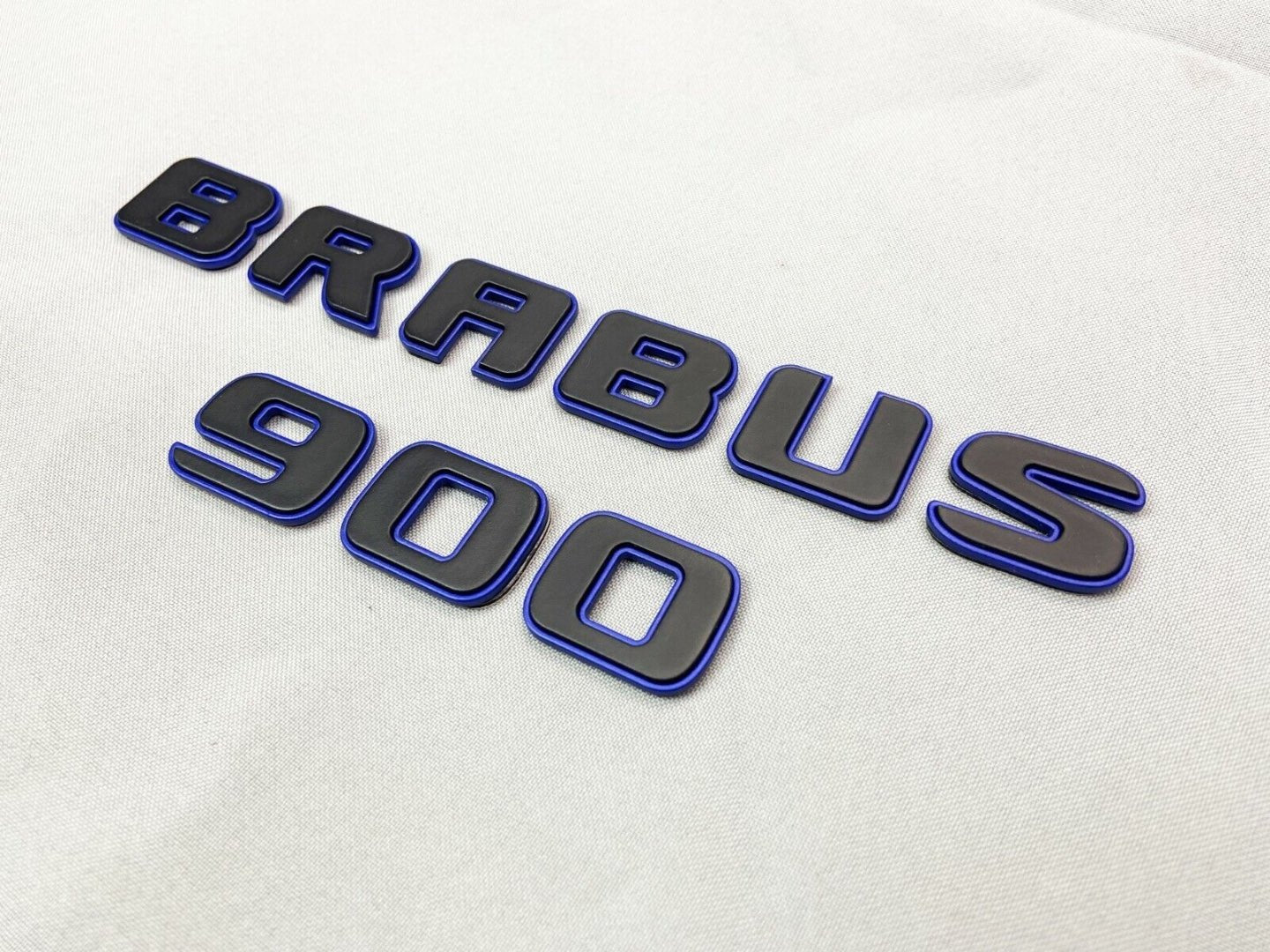 Metal Brabus 900 ROCKET black blue emblems badges set for Mercedes-Benz G-Class W463 W463A W465 - Custom Class