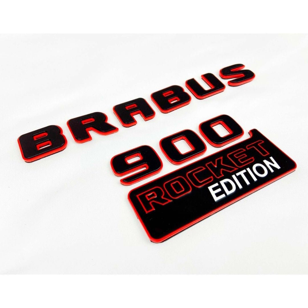 Metal Brabus 900 ROCKET edition emblems badges set for Mercedes-Benz G-Class W463A - Custom Class