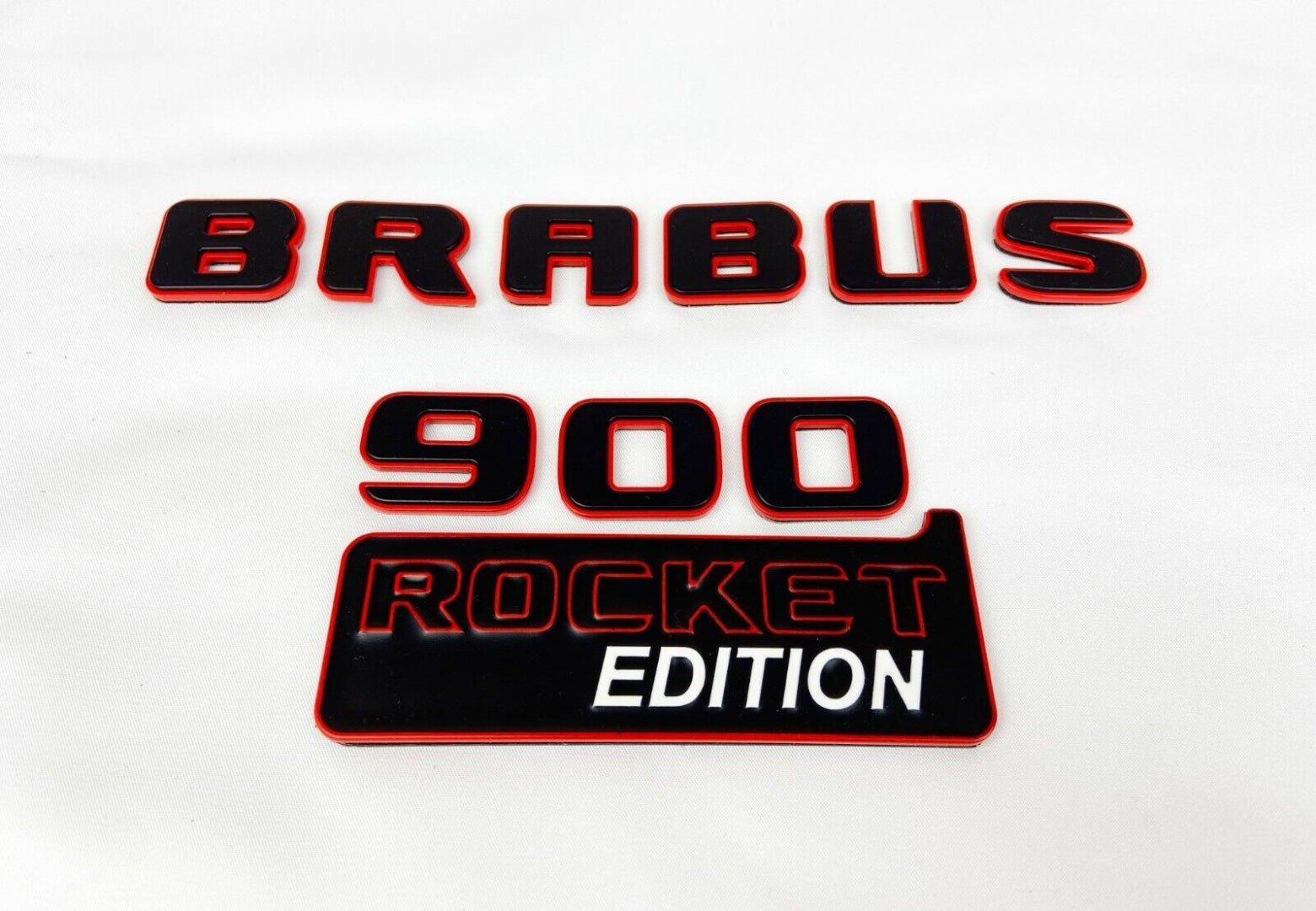 Metal Brabus 900 ROCKET edition emblems badges set for Mercedes-Benz G-Class W463A - Custom Class