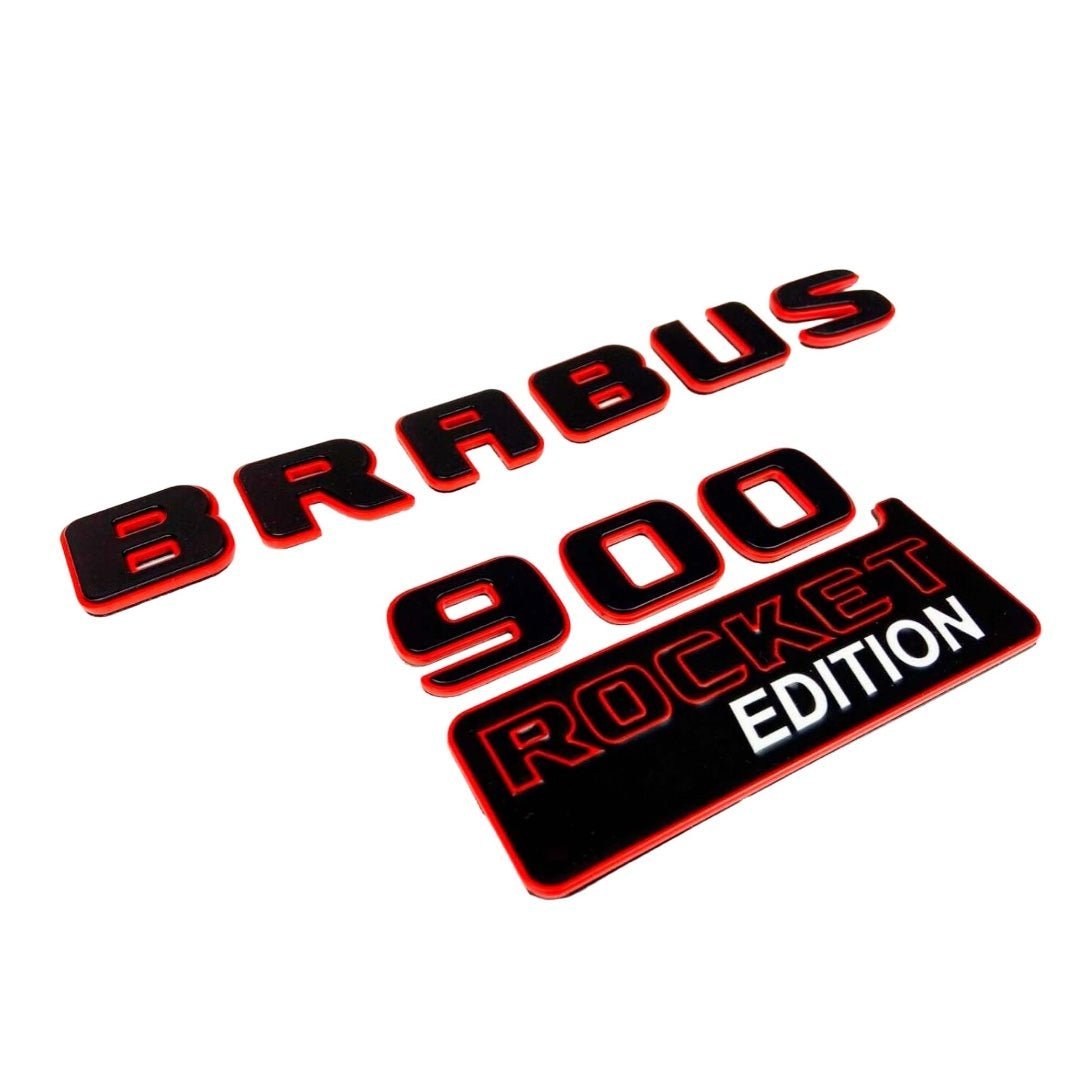 Metal Brabus 900 ROCKET edition emblems badges set for Mercedes-Benz G-Class W463A - Custom Class