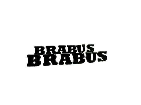Metal Brabus badge emblem lettering for the door panel trim Mercedes-Benz W463A G-Class - Custom Class