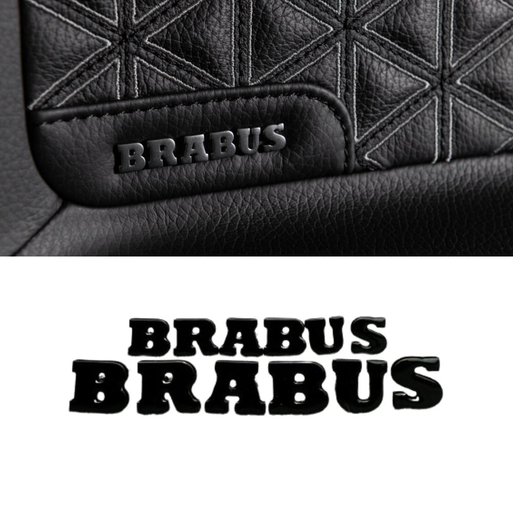 Metal Brabus badge emblem lettering for the door panel trim Mercedes-Benz W463A G-Class - Custom Class
