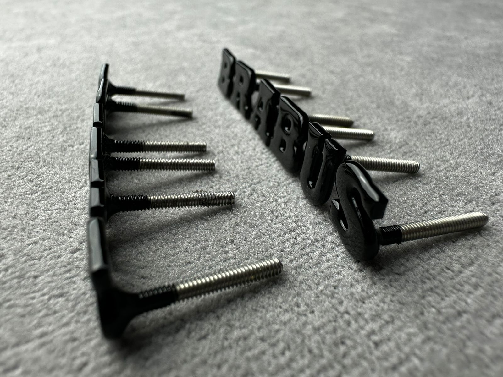 Metal Brabus badge emblem lettering for the door panel trim Mercedes-Benz W463A G-Class - Custom Class