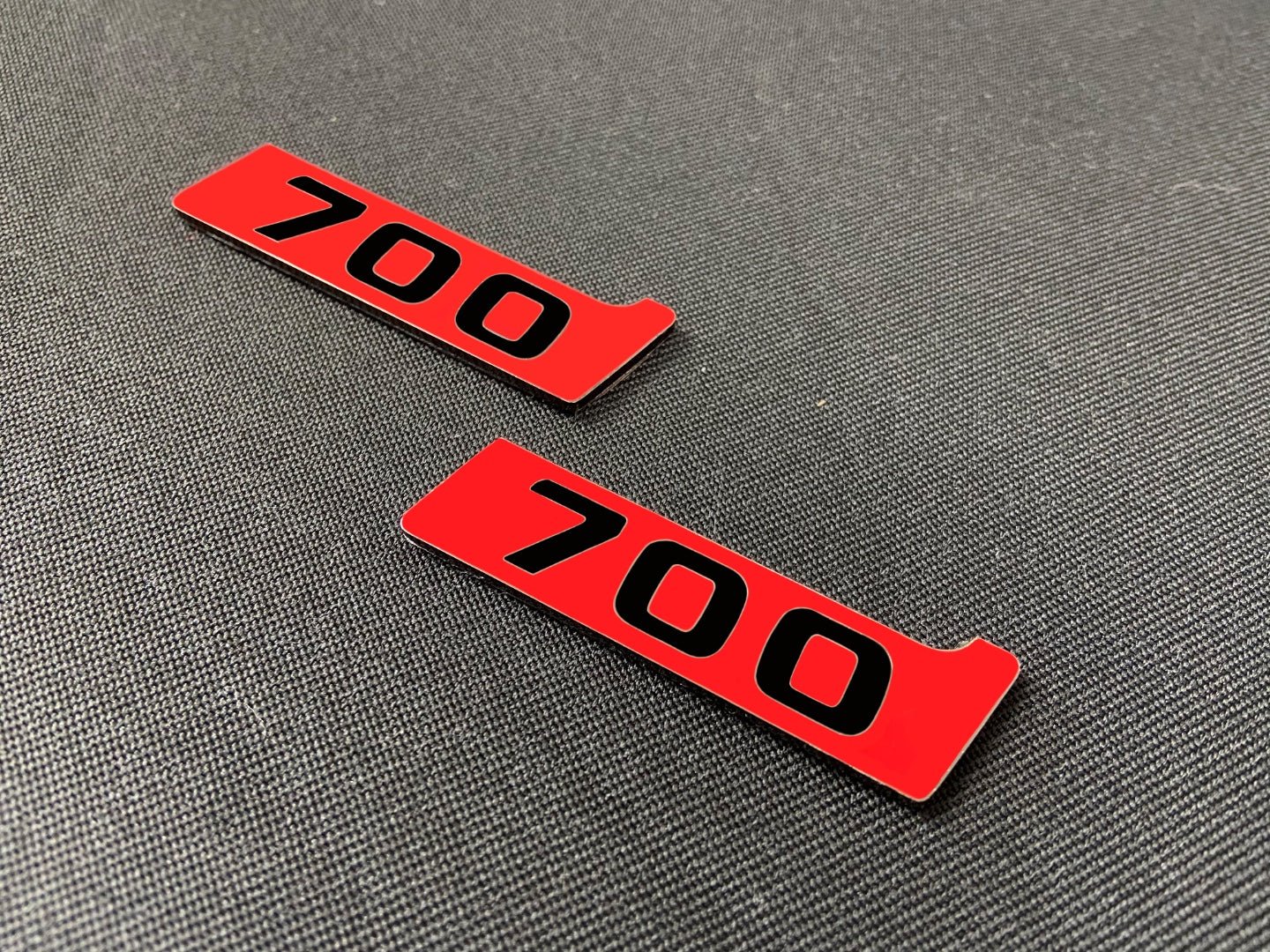 Metal Brabus Biturbo 700 red fenders emblem logo badges for Mercedes-Benz W463 W463A W465 G-Class - Custom Class