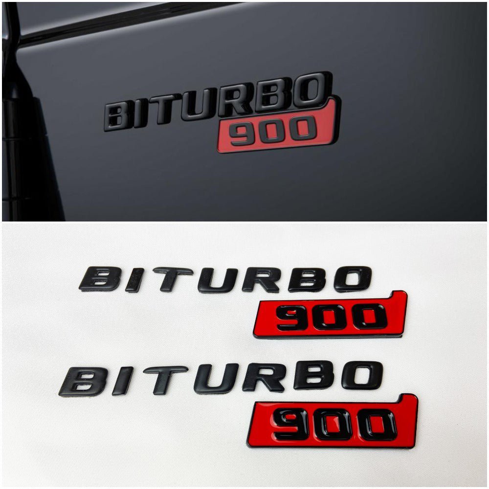 Metal Brabus Biturbo 900 emblem logo badges set for Mercedes-Benz W463 W463A W465 G-Class - Custom Class