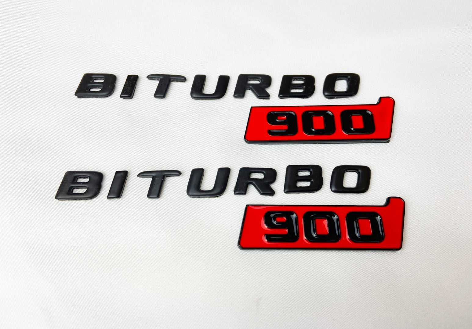 Metallic Brabus Biturbo 900 emblem logo badges set for Mercedes-Benz W463 W463A G-Class