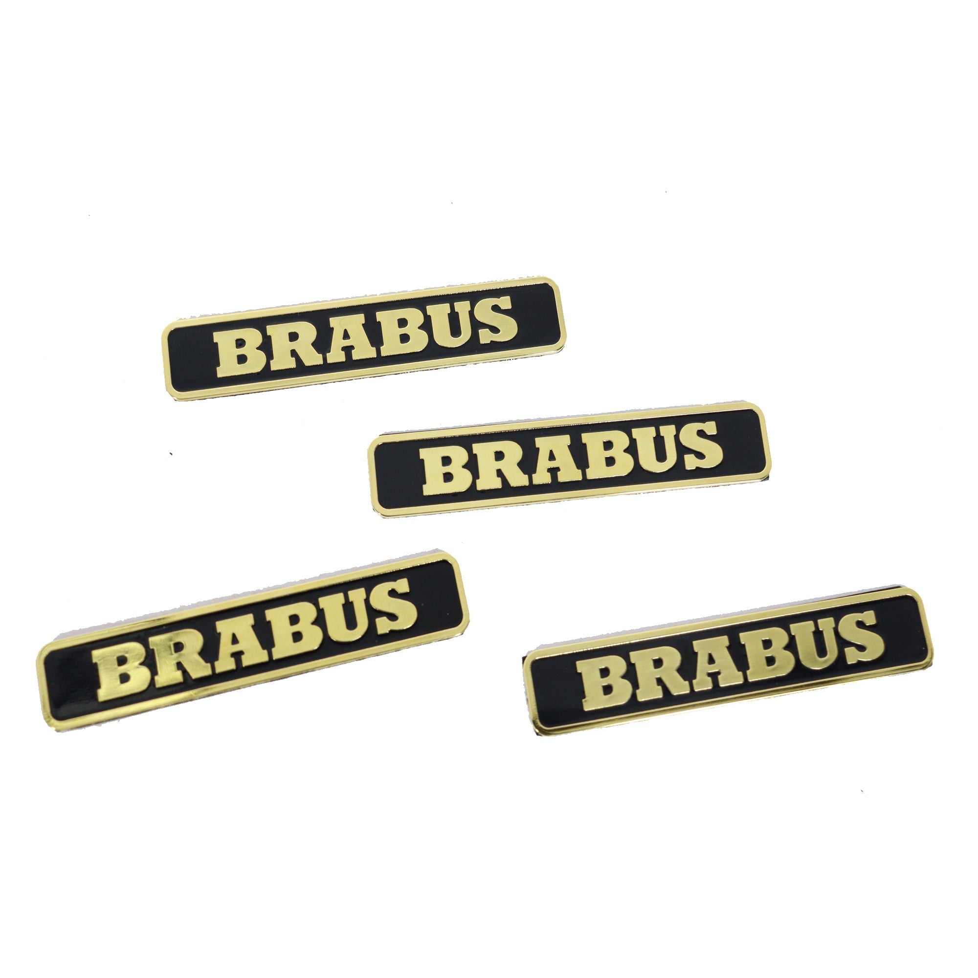 Metal Brabus floor mats gold badges emblems set for Mercedes-Benz W463 W463A G-Class - Custom Class