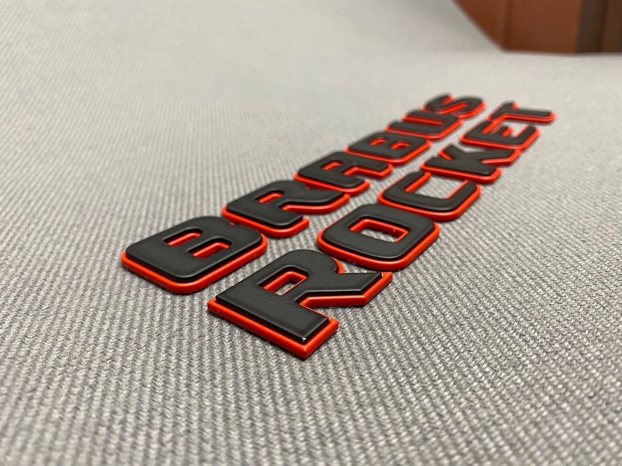 Metal Brabus ROCKET 900 RED + BLACK emblems badges set for Mercedes-Benz G-Class W463A W464 - Custom Class