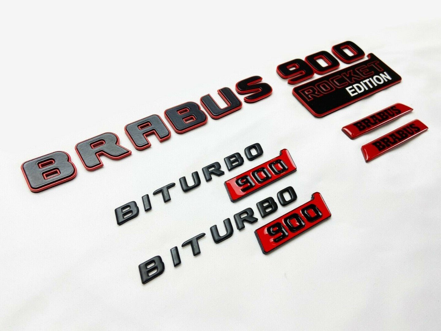 Metallic Brabus Rocket G900 style emblem badges set for Mercedes-Benz W463 W463A W464 G-Class