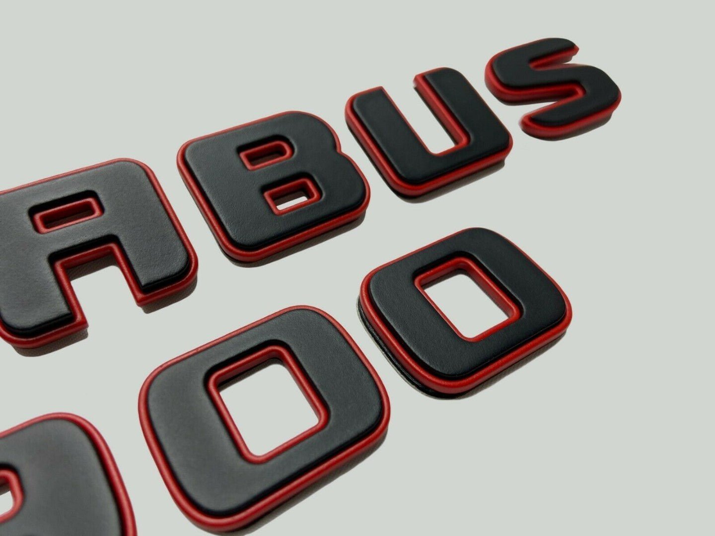 Metal emblems badges Brabus 900 Black Red Set for Mercedes-Benz G-Class W463 W463A W465 - Custom Class