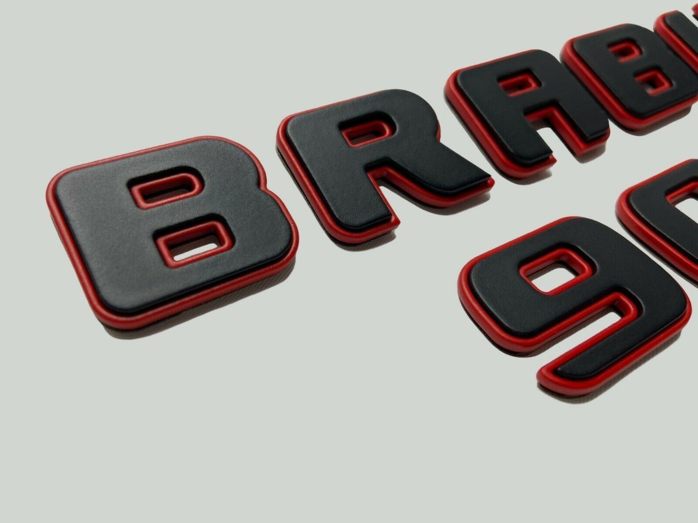 Metal emblems badges Brabus 900 Black Red Set for Mercedes-Benz G-Class W463 W463A W465 - Custom Class