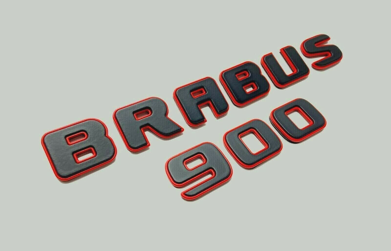 Metal emblems badges Brabus 900 Black Red Set for Mercedes-Benz G-Class W463 W463A W465 - Custom Class