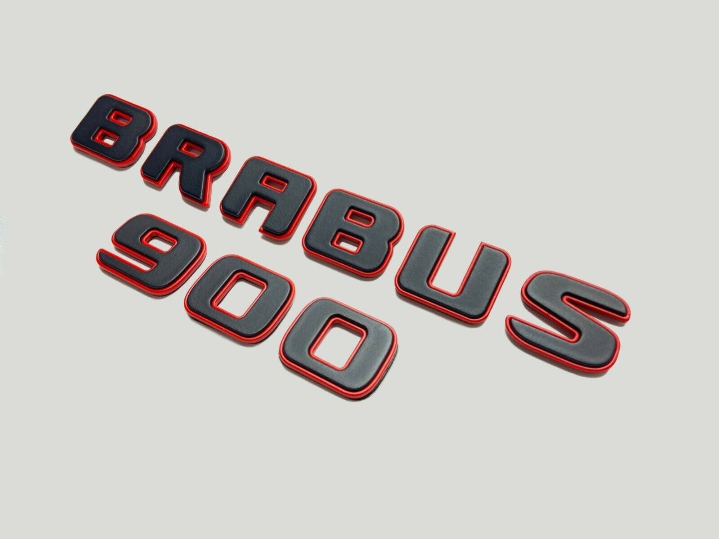 Metal emblems badges Brabus 900 Black Red Set for Mercedes-Benz G-Class W463 W463A W465 - Custom Class