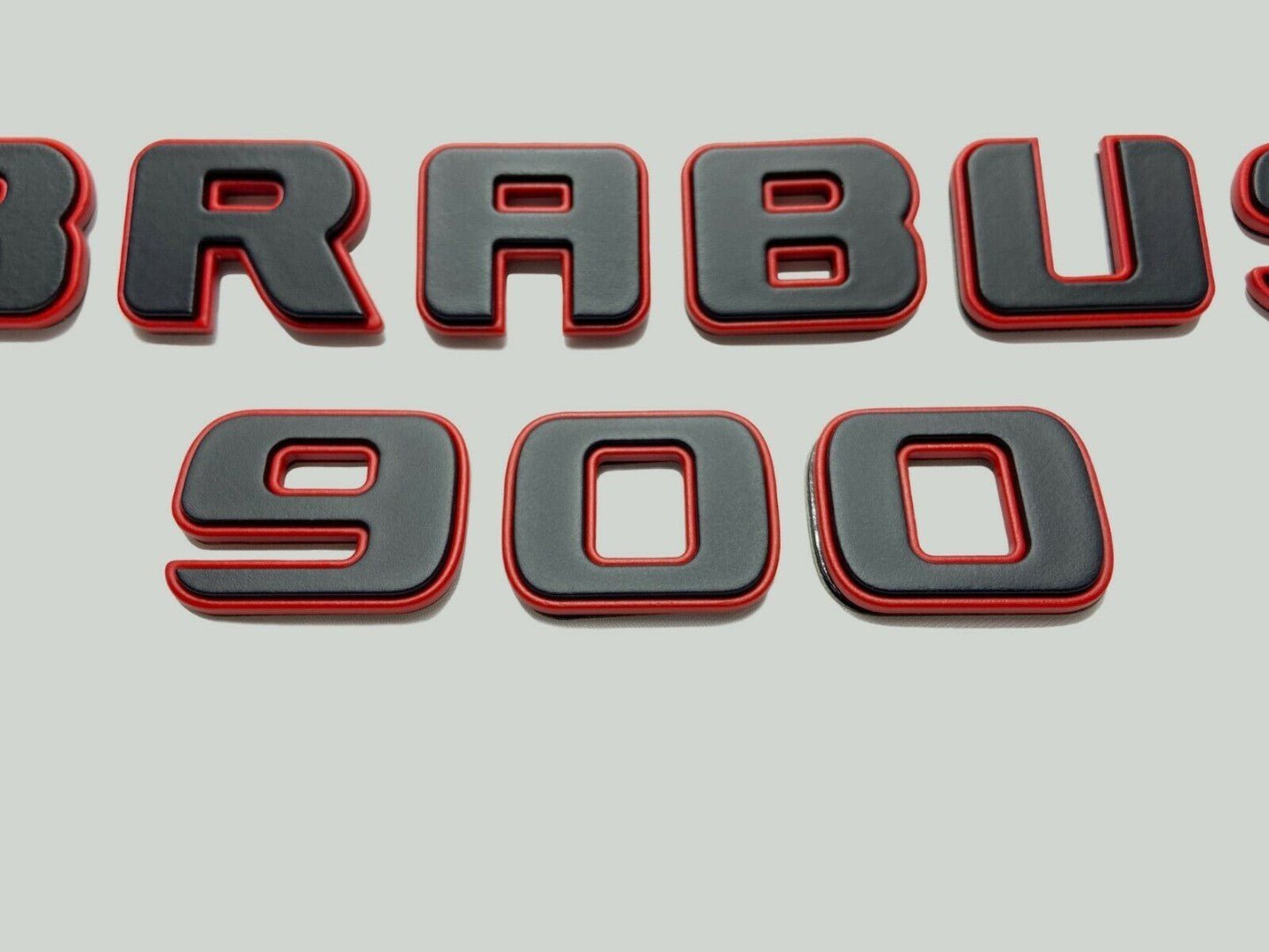 Metal emblems badges Brabus 900 Black Red Set for Mercedes-Benz G-Class W463 W463A W465 - Custom Class