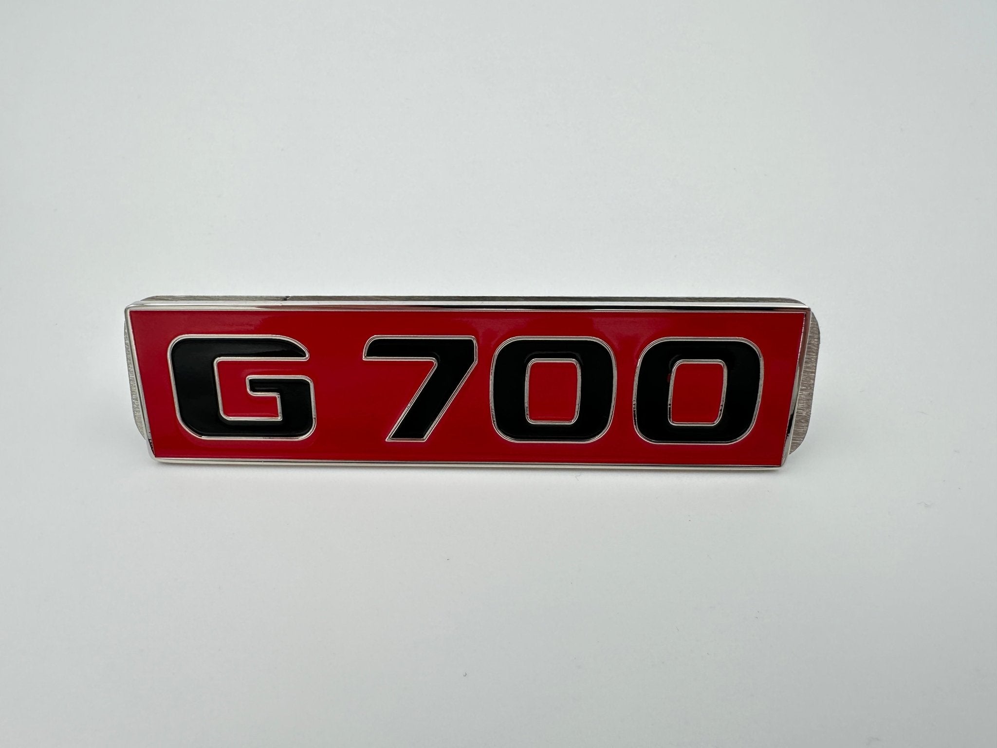 Metal G700 Red Emblem for Mercedes-Benz front grille G-Class W463 - Custom Class