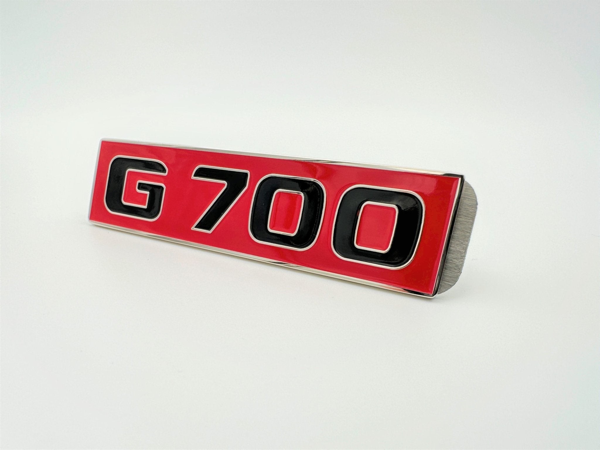Metal G700 Red Emblem for Mercedes-Benz front grille G-Class W463 - Custom Class