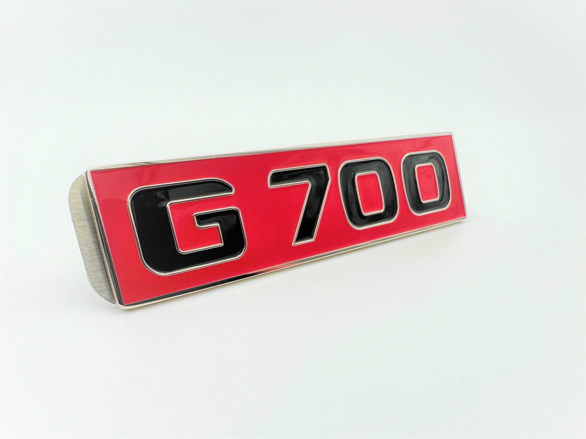 Metal G700 Red Emblem for Mercedes-Benz front grille G-Class W463 - Custom Class