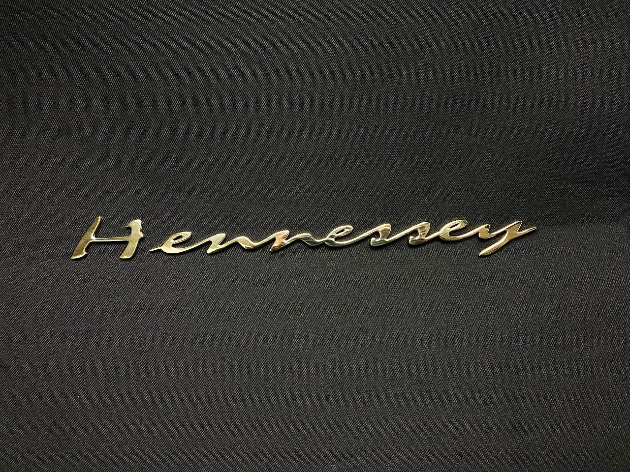 Metal Hennessey badge golden gloss emblem refurbished for car trunk - Custom Class