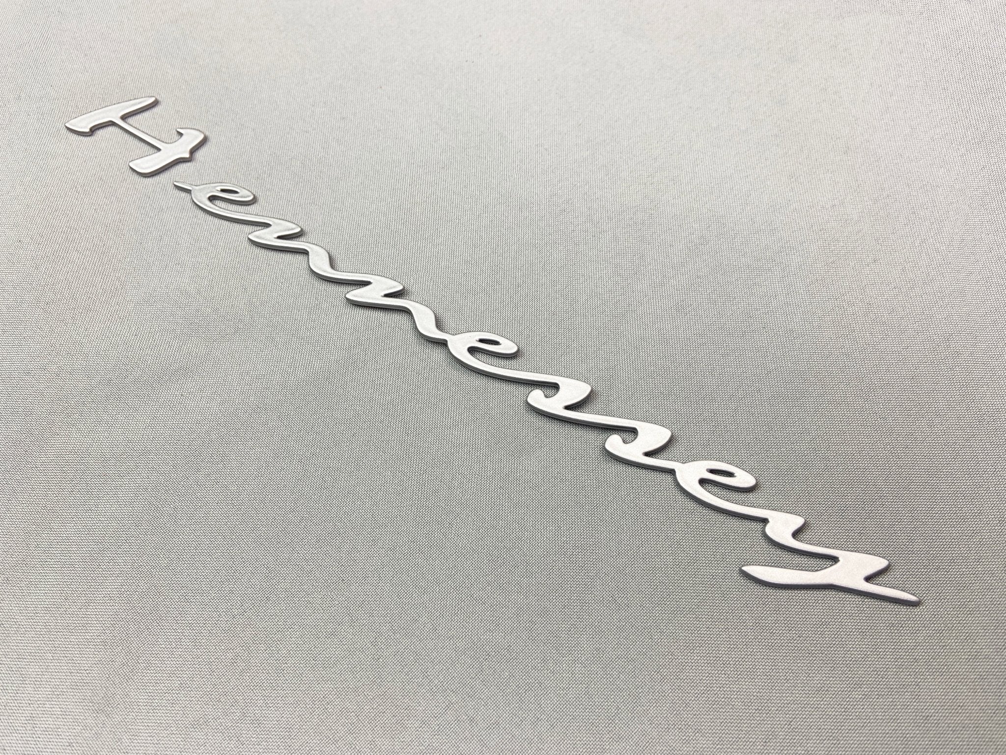 Metal Hennessey badge silver gloss emblem refurbished for car trunk - Custom Class