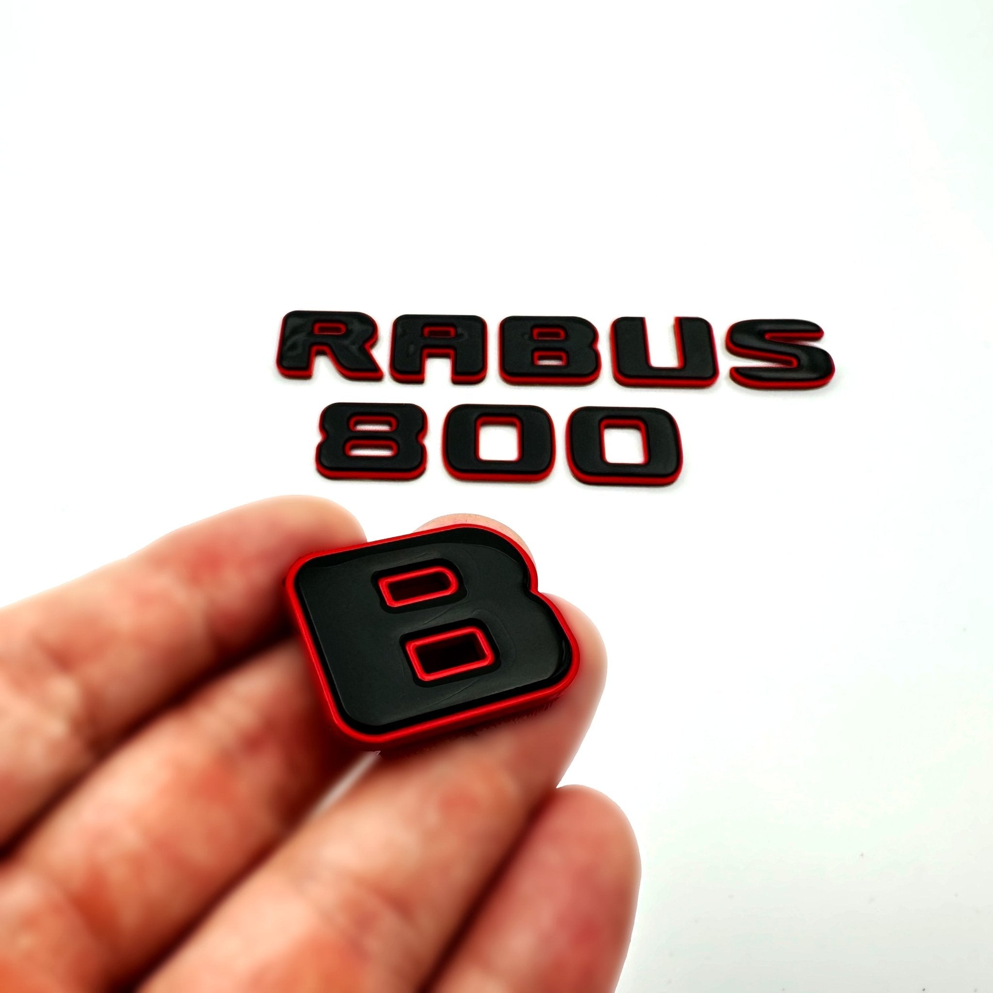 Metal RED Brabus 800 emblems badges set for Mercedes-Benz G-Class W463 W463A W465 - Custom Class