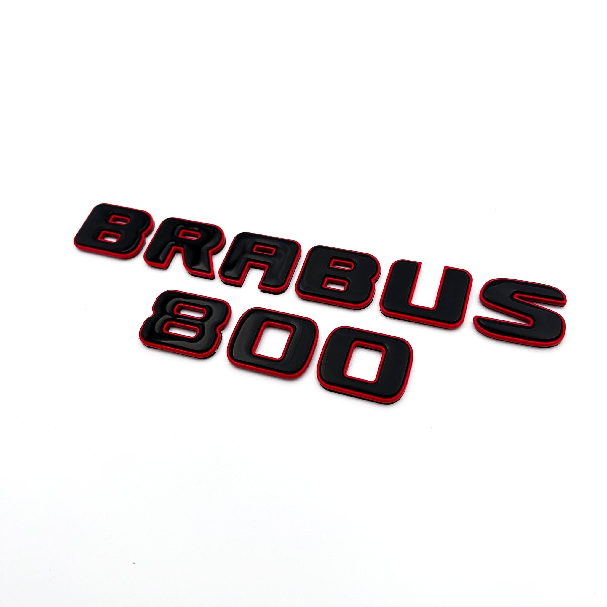 Metal RED Brabus 800 emblems badges set for Mercedes-Benz G-Class W463 W463A W465 - Custom Class